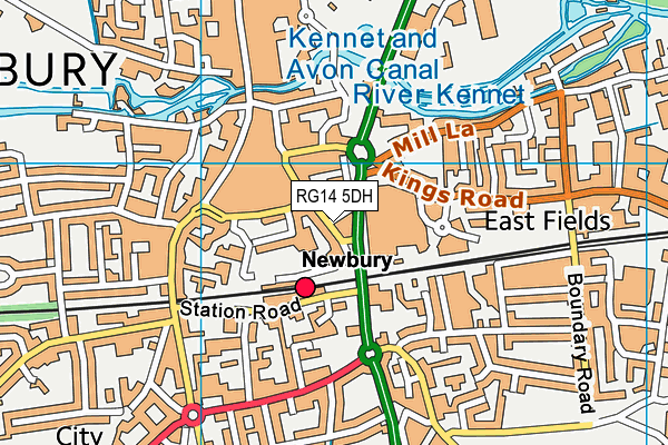 RG14 5DH map - OS VectorMap District (Ordnance Survey)