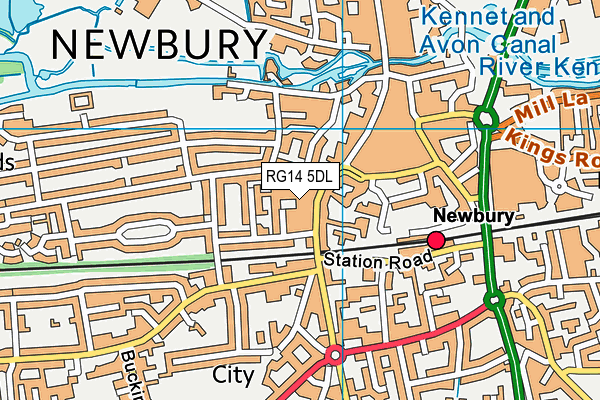 RG14 5DL map - OS VectorMap District (Ordnance Survey)