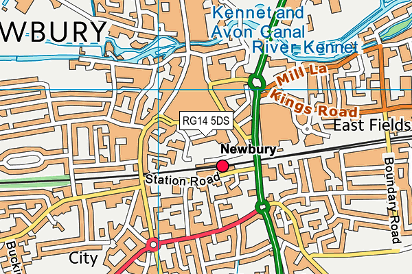 RG14 5DS map - OS VectorMap District (Ordnance Survey)