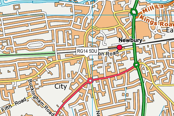 RG14 5DU map - OS VectorMap District (Ordnance Survey)