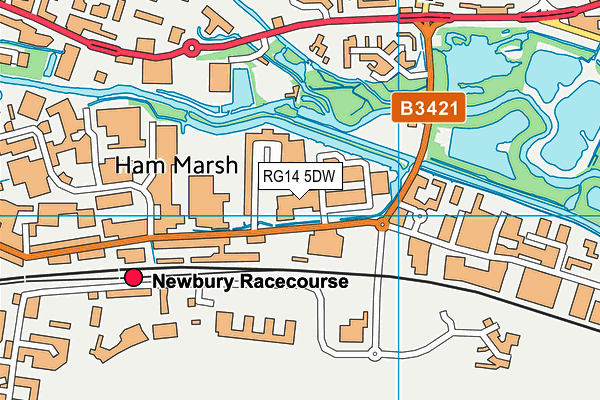 RG14 5DW map - OS VectorMap District (Ordnance Survey)