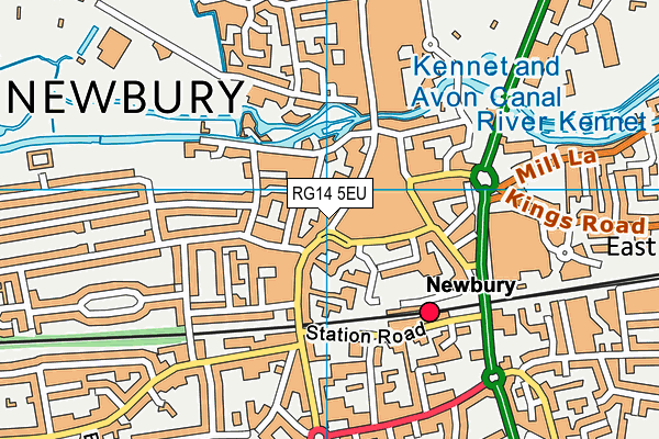 RG14 5EU map - OS VectorMap District (Ordnance Survey)