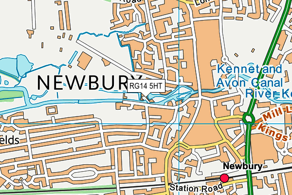 RG14 5HT map - OS VectorMap District (Ordnance Survey)