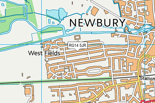 RG14 5JR map - OS VectorMap District (Ordnance Survey)