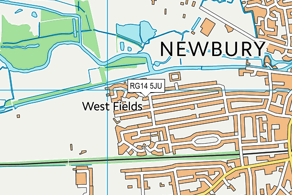 RG14 5JU map - OS VectorMap District (Ordnance Survey)