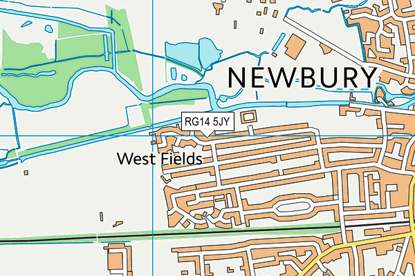 RG14 5JY map - OS VectorMap District (Ordnance Survey)