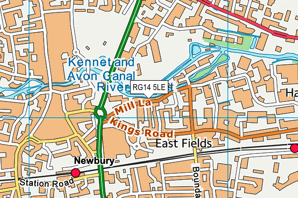 RG14 5LE map - OS VectorMap District (Ordnance Survey)