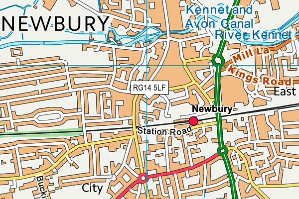 RG14 5LF map - OS VectorMap District (Ordnance Survey)