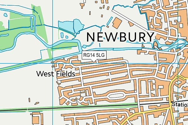 RG14 5LG map - OS VectorMap District (Ordnance Survey)