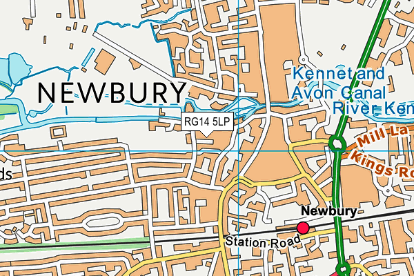 RG14 5LP map - OS VectorMap District (Ordnance Survey)