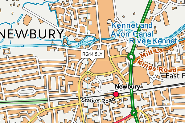 RG14 5LY map - OS VectorMap District (Ordnance Survey)