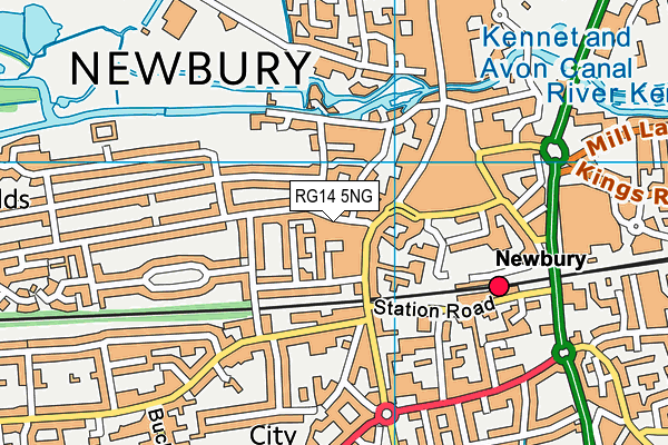 RG14 5NG map - OS VectorMap District (Ordnance Survey)