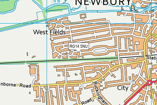 RG14 5NU map - OS VectorMap District (Ordnance Survey)