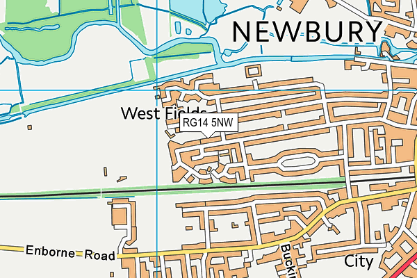 RG14 5NW map - OS VectorMap District (Ordnance Survey)