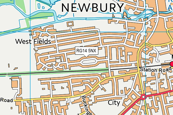 RG14 5NX map - OS VectorMap District (Ordnance Survey)