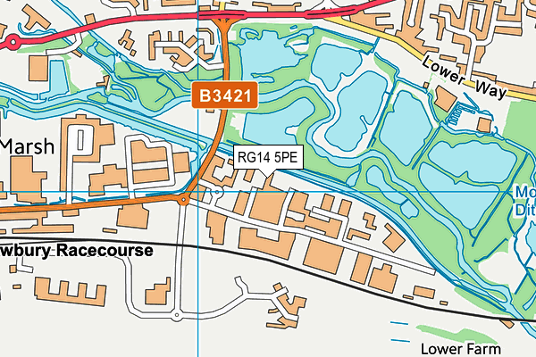 RG14 5PE map - OS VectorMap District (Ordnance Survey)