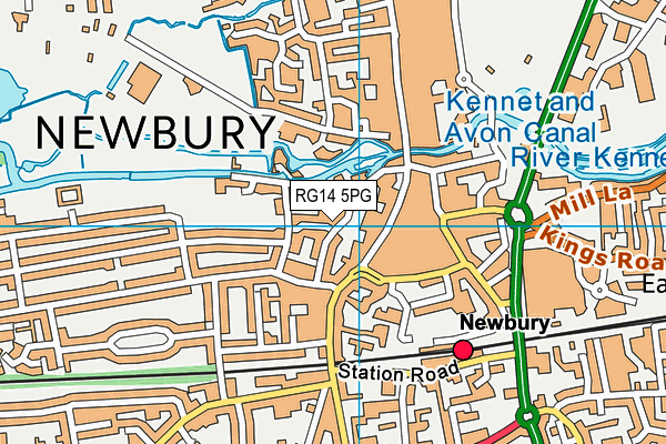 RG14 5PG map - OS VectorMap District (Ordnance Survey)