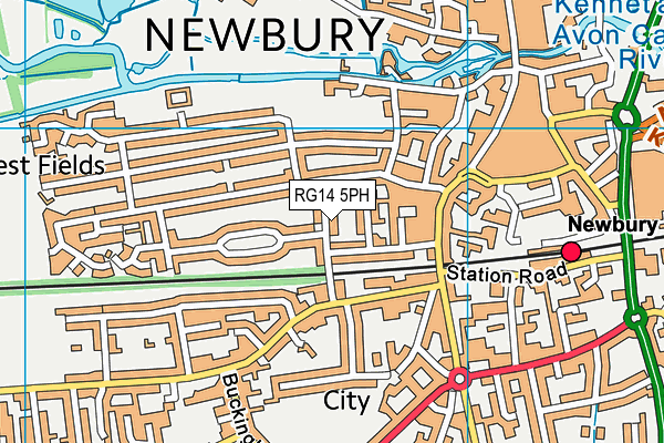 RG14 5PH map - OS VectorMap District (Ordnance Survey)