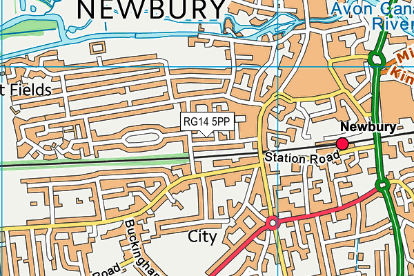 RG14 5PP map - OS VectorMap District (Ordnance Survey)