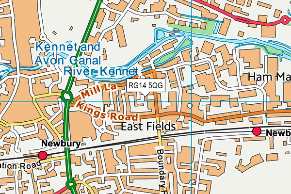 RG14 5QG map - OS VectorMap District (Ordnance Survey)