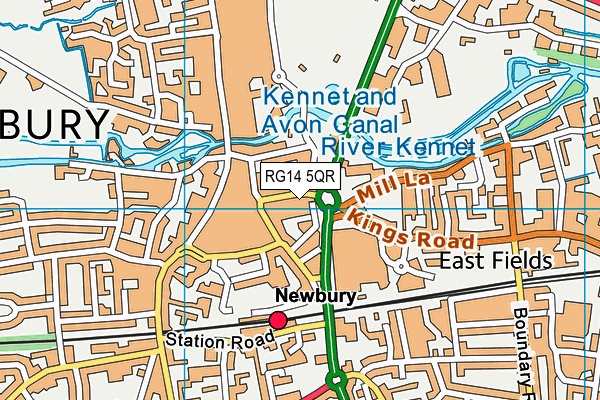 RG14 5QR map - OS VectorMap District (Ordnance Survey)