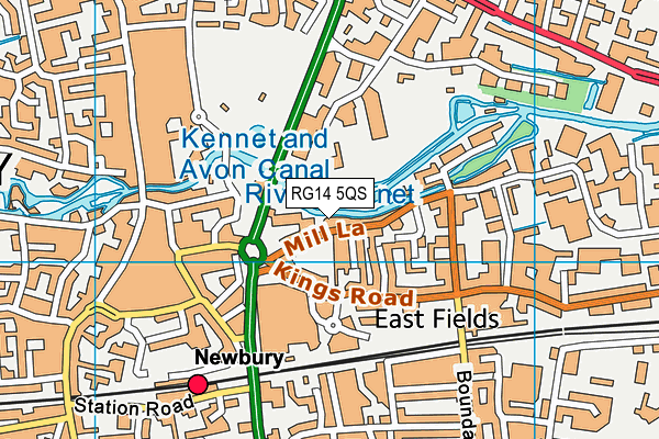 RG14 5QS map - OS VectorMap District (Ordnance Survey)