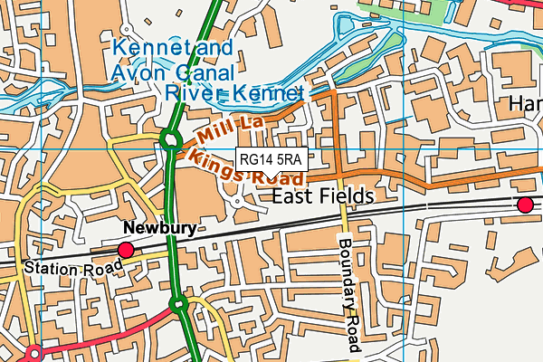 RG14 5RA map - OS VectorMap District (Ordnance Survey)