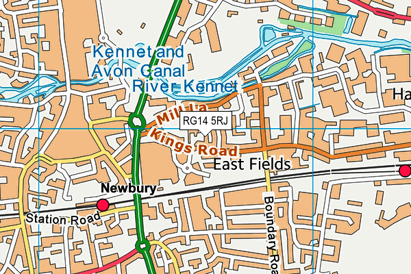 RG14 5RJ map - OS VectorMap District (Ordnance Survey)