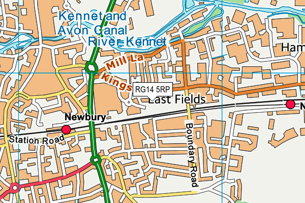 RG14 5RP map - OS VectorMap District (Ordnance Survey)