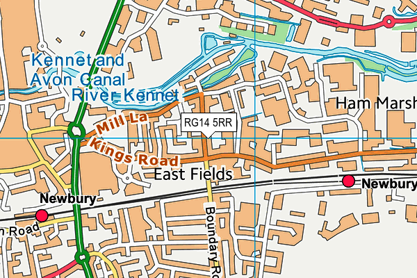 Map of WOODLANDS GARAGE (NEWBURY) LIMITED at district scale