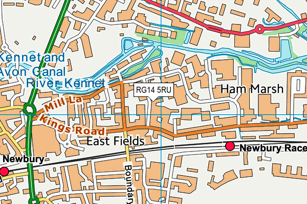 RG14 5RU map - OS VectorMap District (Ordnance Survey)