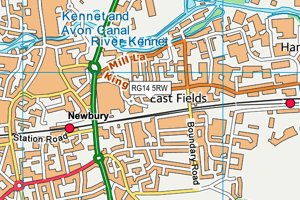 RG14 5RW map - OS VectorMap District (Ordnance Survey)
