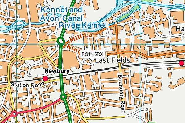 RG14 5RX map - OS VectorMap District (Ordnance Survey)