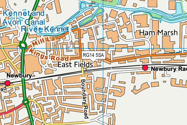 RG14 5SA map - OS VectorMap District (Ordnance Survey)