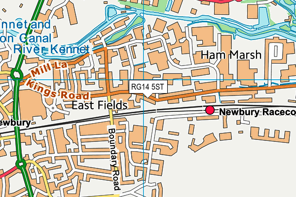 RG14 5ST map - OS VectorMap District (Ordnance Survey)