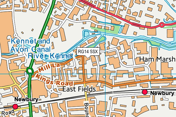 RG14 5SX map - OS VectorMap District (Ordnance Survey)
