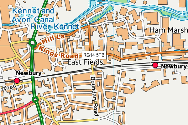 RG14 5TB map - OS VectorMap District (Ordnance Survey)