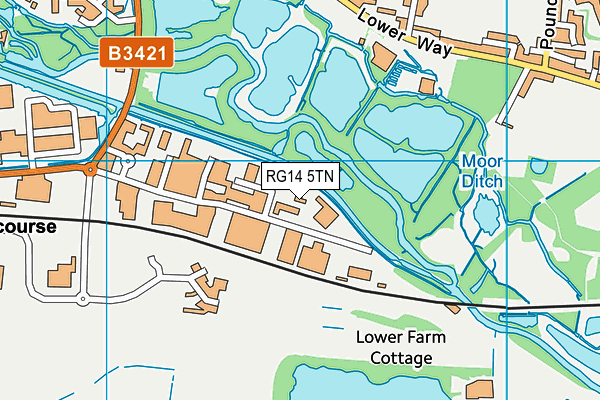 RG14 5TN map - OS VectorMap District (Ordnance Survey)