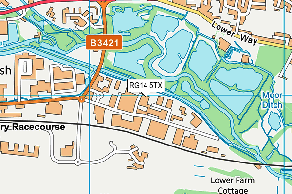 RG14 5TX map - OS VectorMap District (Ordnance Survey)