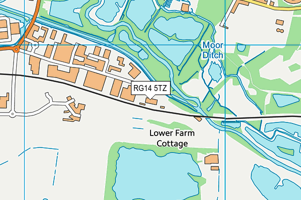 RG14 5TZ map - OS VectorMap District (Ordnance Survey)