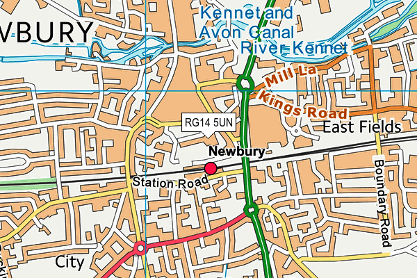 RG14 5UN map - OS VectorMap District (Ordnance Survey)