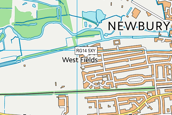 RG14 5XY map - OS VectorMap District (Ordnance Survey)