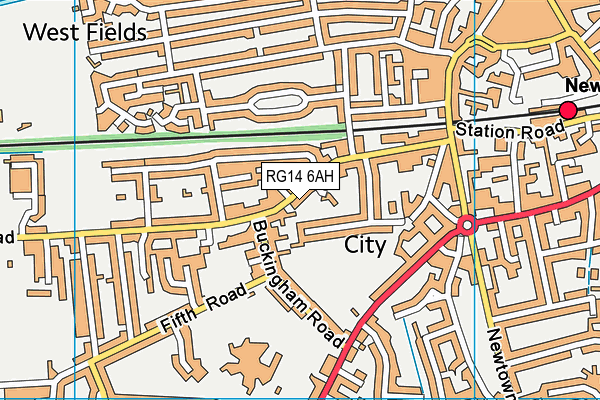 RG14 6AH map - OS VectorMap District (Ordnance Survey)
