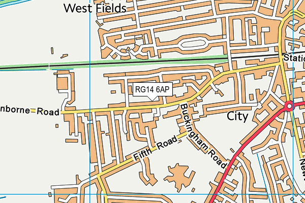 RG14 6AP map - OS VectorMap District (Ordnance Survey)