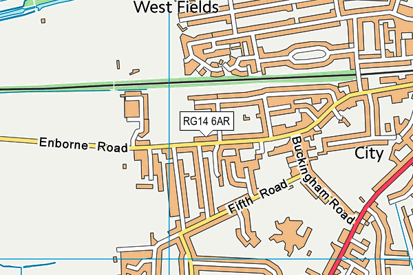 RG14 6AR map - OS VectorMap District (Ordnance Survey)