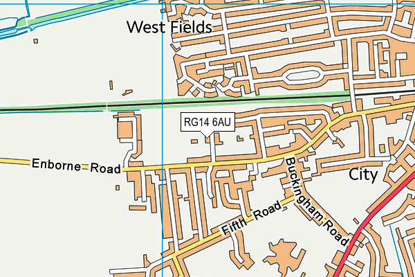 RG14 6AU map - OS VectorMap District (Ordnance Survey)