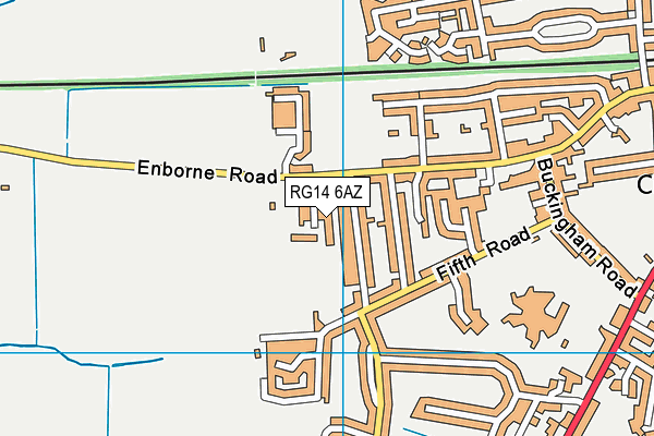 RG14 6AZ map - OS VectorMap District (Ordnance Survey)