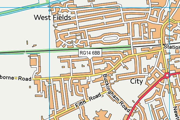 RG14 6BB map - OS VectorMap District (Ordnance Survey)