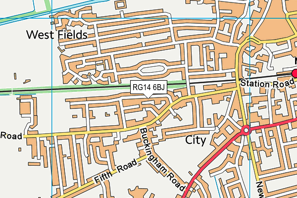 RG14 6BJ map - OS VectorMap District (Ordnance Survey)