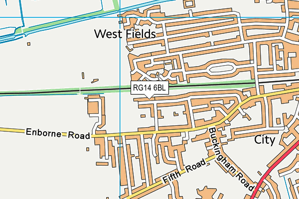 RG14 6BL map - OS VectorMap District (Ordnance Survey)